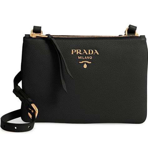 prada vitello daino crossbody bag black nero|prada vitello daino shopper tote.